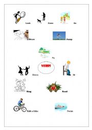 English Worksheet: Verb pictionary