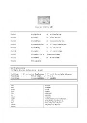 English Worksheet: telling time