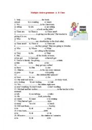 English Worksheet: Grammar Multiple Choices