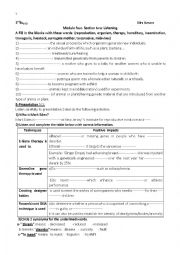 English Worksheet: module4 section 2