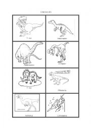 English Worksheet: dinosaurs