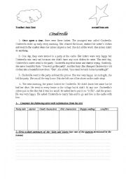 English Worksheet: CENDRILLA