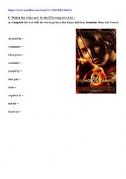 English Worksheet: The Hunger Games
