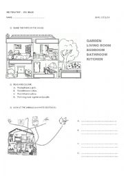 English Worksheet: 3RD GRADE TEST