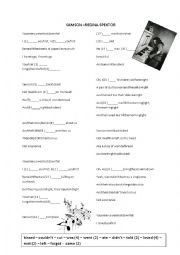 English Worksheet: Past simple verbs- song, SAMSON by Regina Spektor