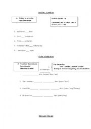 English Worksheet: Monthly test