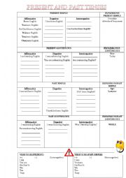 English Worksheet: PRESENT AND PAST