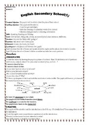 English Worksheet: English Secondary Schools