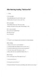 English Worksheet: Rainbowfish(CCQ, TF quiz) 