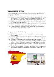 English Worksheet: Welcome to Spain- Project-based Learning Lesson Plan
