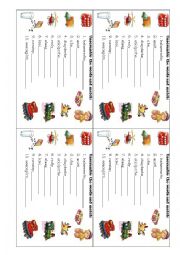 English Worksheet: Toys