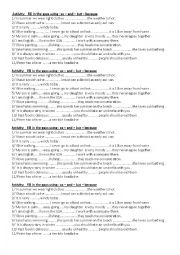 English Worksheet: ACTIVITY 