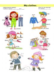 English Worksheet: clothes