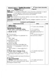 English Worksheet: 8th form module two lesson two english secondary school (part 2)