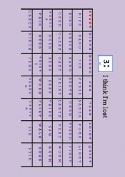 English Worksheet: 3: Im lost. A pronunciation maze