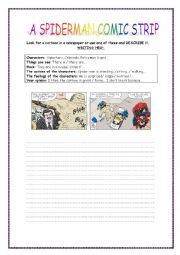 English Worksheet: describe a cartoon. 2ESO