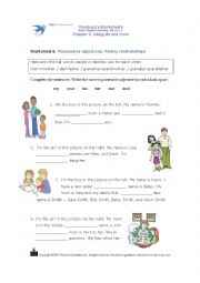 Possessive adjectives: Family relationships