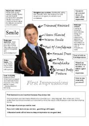 English Worksheet: First impression