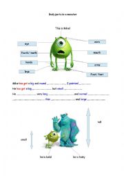 monster inc learn to describe a monster