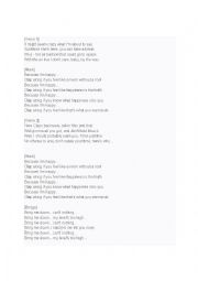 English Worksheet: Happy - Pharell Williams 