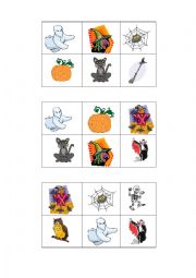 English Worksheet: bingo Halloween