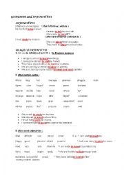 English Worksheet: GERUNDS and INFINITIVES