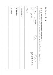 English Worksheet: Morning routine - Pairwork