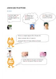 English Worksheet: Was/Were
