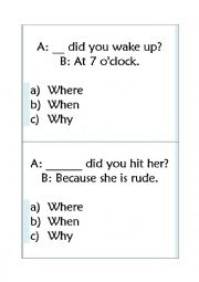 English Worksheet: jeopardy, wh-questions