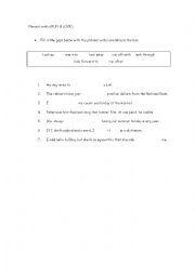 English Worksheet: Phrasal verbs RUN & LOOK