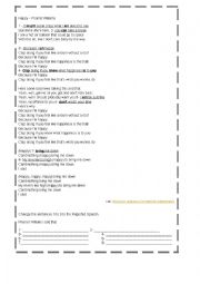 English Worksheet: Happy