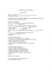 English Worksheet: test clasa a8a