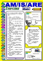 Am / Is / Are- Verb TO BE - exercises and short explanations