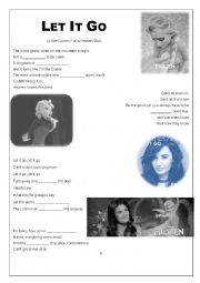 English Worksheet: Frozen Lyric