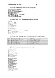 English Worksheet: Heal the World by Michael Jackson