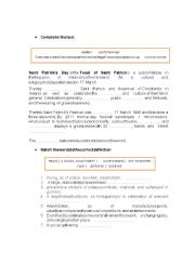 English Worksheet: celebration/ festival 