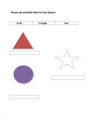 English Worksheet: shapes