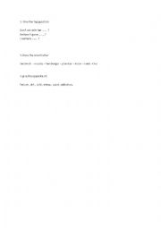 English Worksheet: TEST 1
