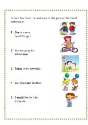 English Worksheet: A Musical Day