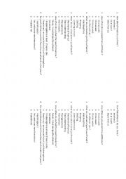 English Worksheet: friendship class survey