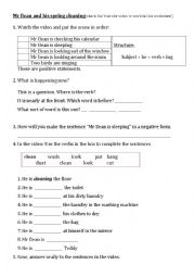 English Worksheet: Going to with Mr. Bean