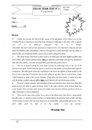 End of term test 1 2nd level