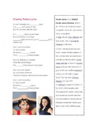 English Worksheet: Chasing Pirates. Norah Jones