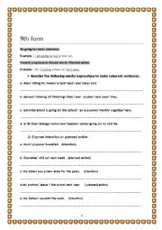 English Worksheet: 9th form