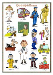 English Worksheet: Jobs