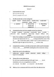 English Worksheet: Home (intermediate)