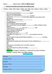English Worksheet: 9th form Module 4 lesson 1 