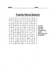 Family word soup