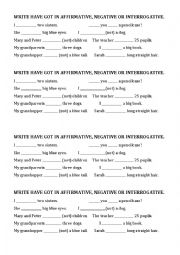 English Worksheet: have got