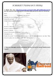 English Worksheet: Harriet Tubmans story